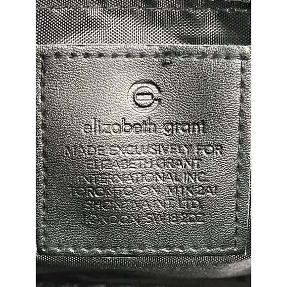 Elizabeth Grant Black Crossbody Purse Python Print Gold Chain Strap Sz S - NWOT - Picture 9 of 10